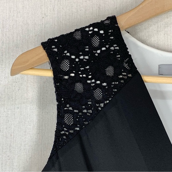 Marc‎ New York~NWT~Sleeveless Black Lace V-Neck Mini Party/Cocktail Dress~Sz 6 - Picture 5 of 14